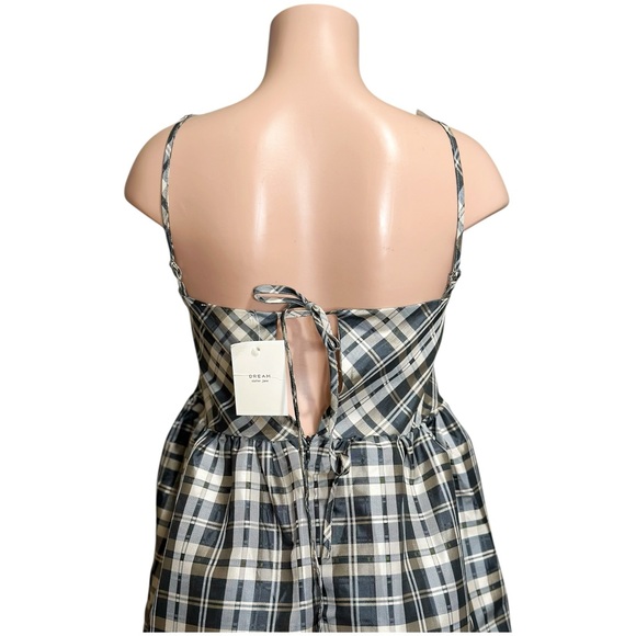 SISTER JANE Cosmic Check Voluminous Maxi Dress, Black Multi, XS - Picture 12 of 13